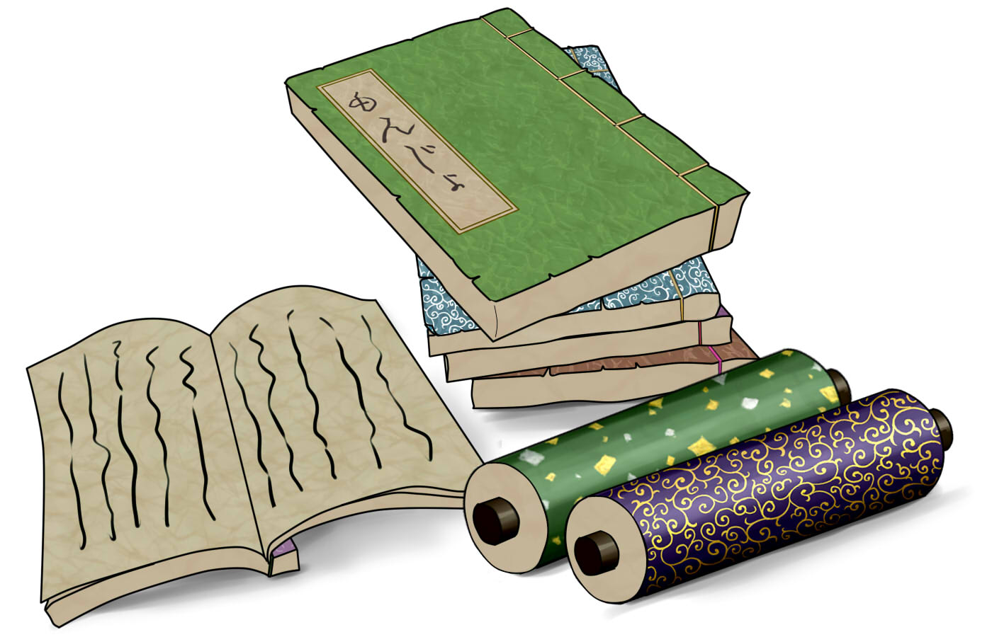 中医学の歴史をイメージした古典的なビジュアル