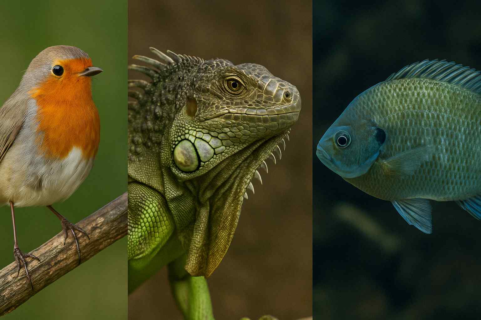 鳥・爬虫類・魚の腸内細菌：環境と食性で変わるイメージ