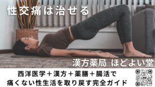 【性交痛は治せる】西洋医学＋漢方＋薬膳＋腸活で痛くない性生活を取り戻す完全ガイド［保存版］