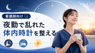 夜勤で乱れた体内時計を整える|漢方×腸活×クロレラ習慣(看護師向け)