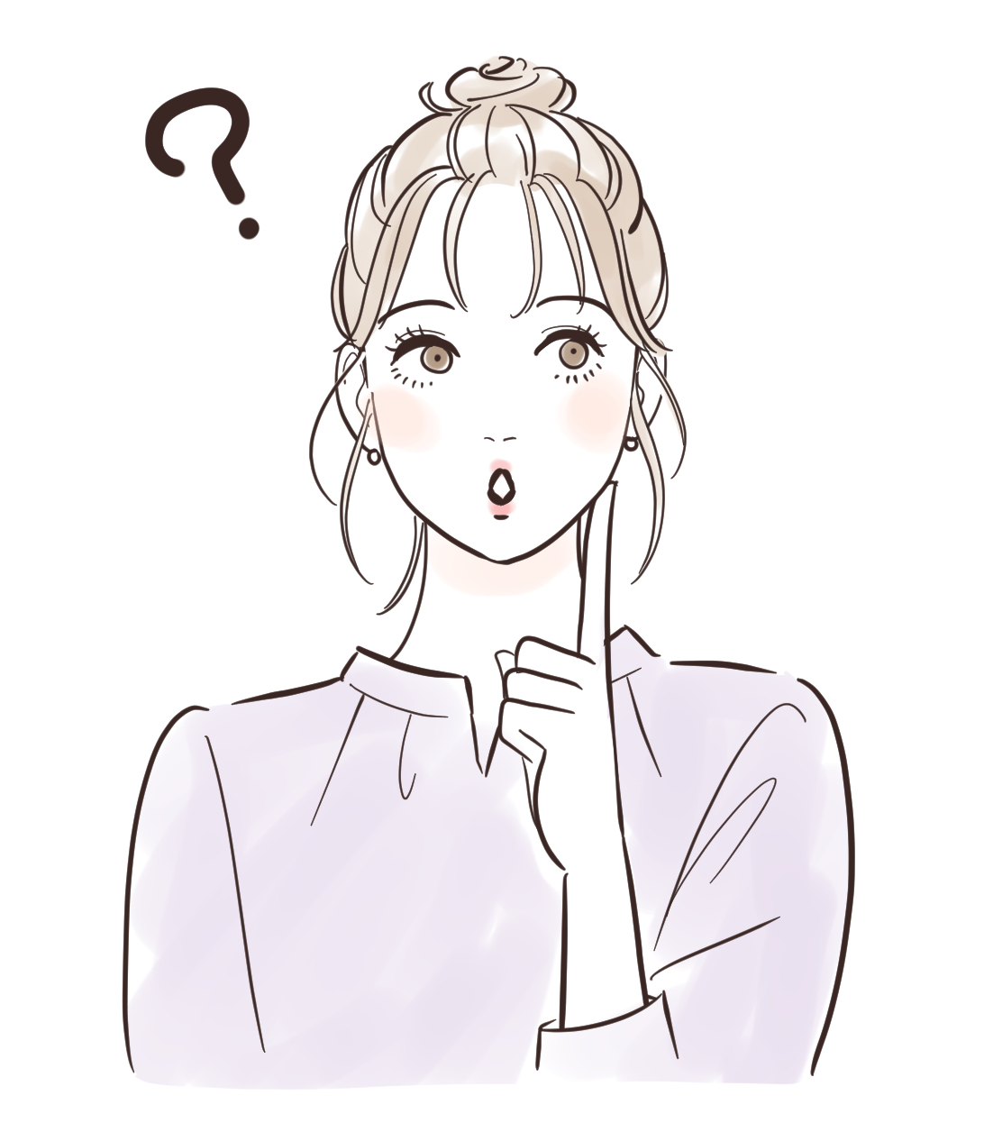 体質チェックに迷う女性のイメージ