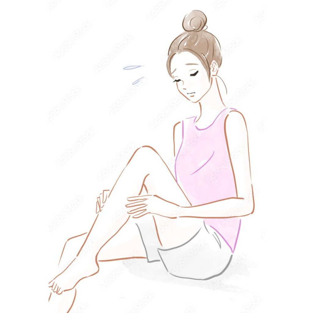 痰湿体質によるむくみや重だるさを表した漢方的体質イラスト｜ほどよい堂