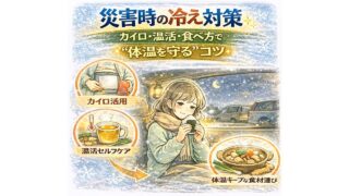 災害時の冷え対策｜カイロ・温活・食べ方で“体温を守る”コツ