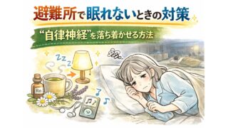 避難所で眠れないときの対策｜“自律神経”を落ち着かせる方法