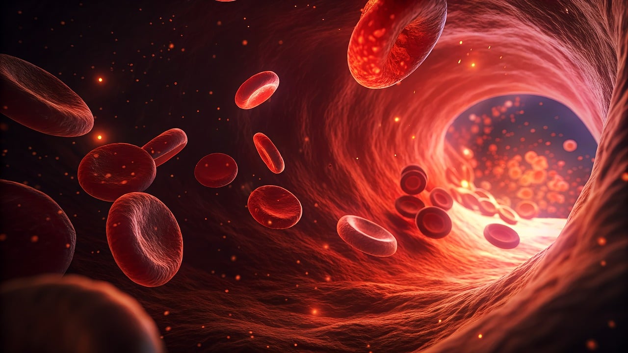 毛細血管と巡りのイメージ