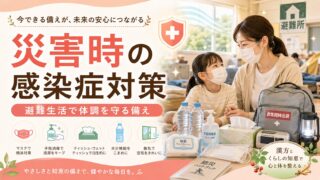 災害時の感染症対策｜避難生活で風邪・胃腸炎を広げない体づくり