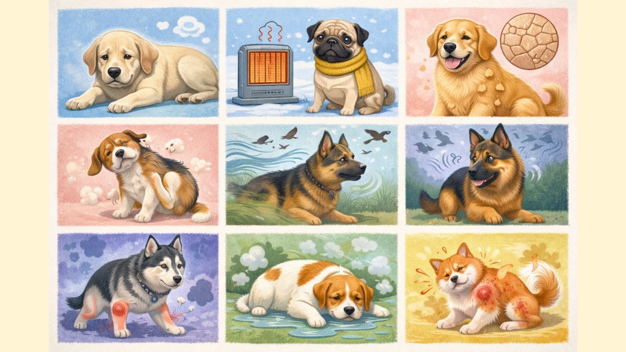 犬の体質を季節や生活環境と合わせて見直すイメージ