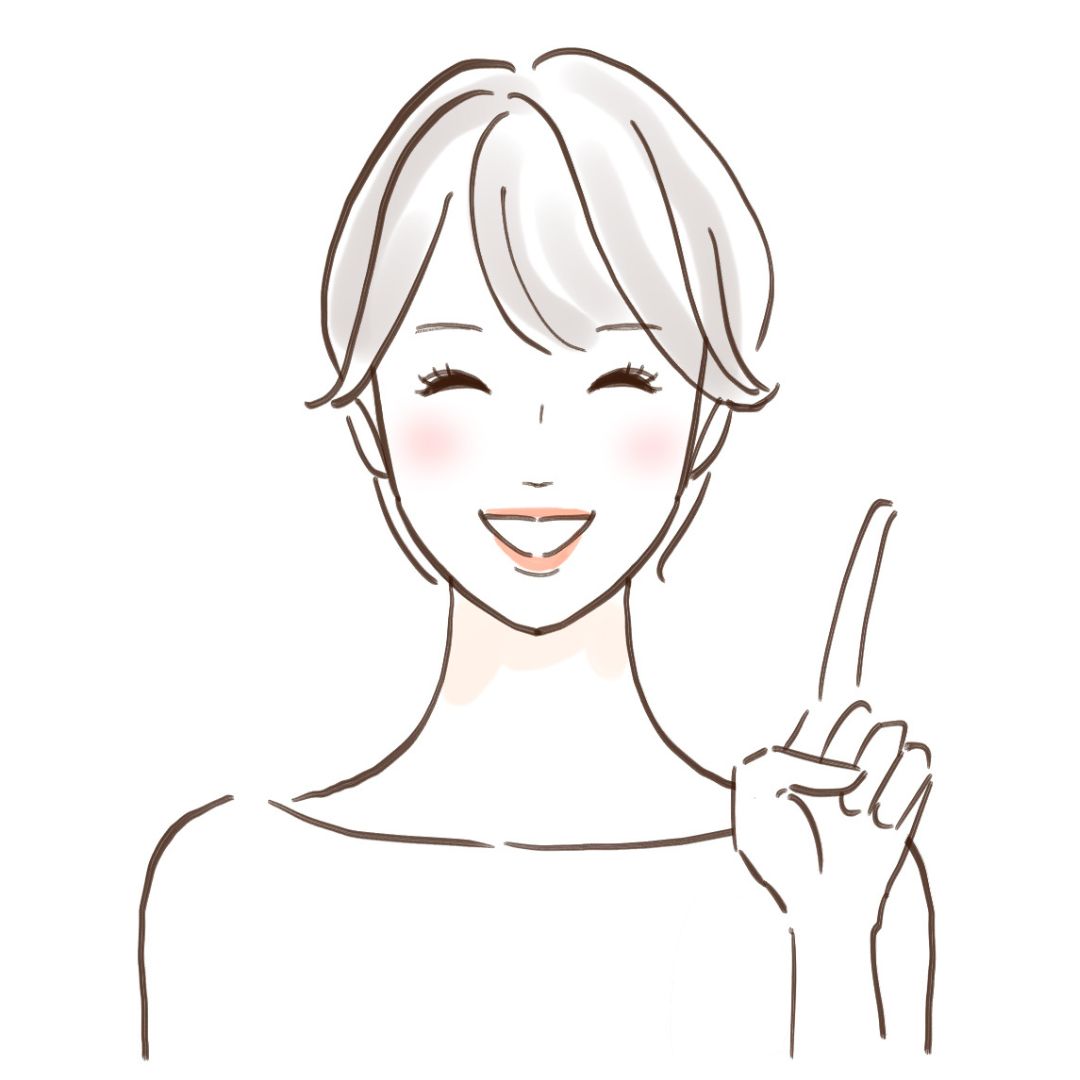 笑顔で食事を楽しむ女性のイメージ