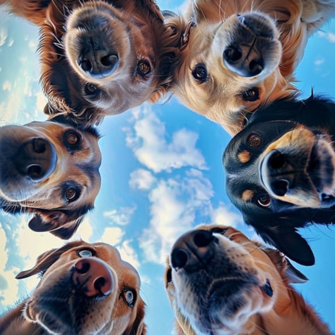 ペットロスと中医学をイメージした犬の画像