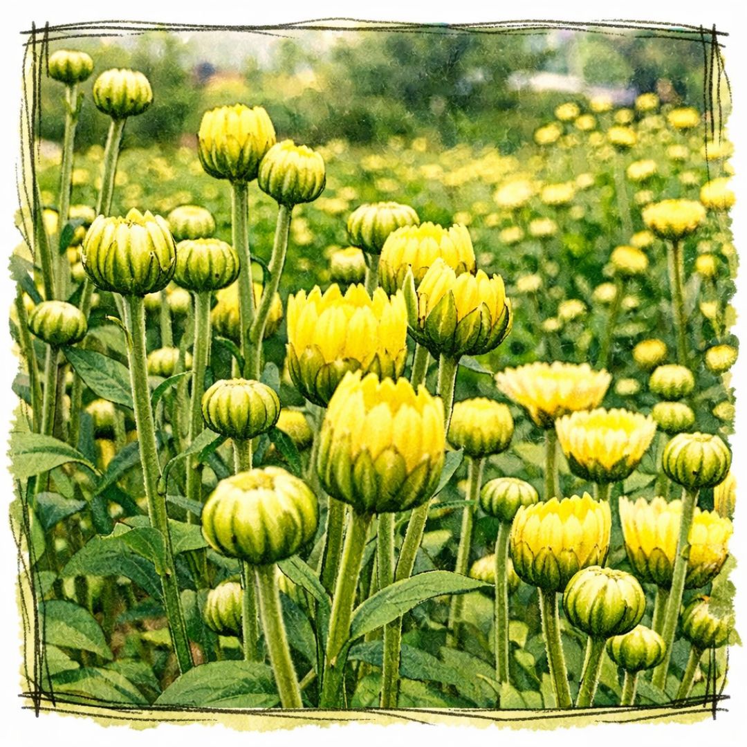 菊花と胎菊のイメージ