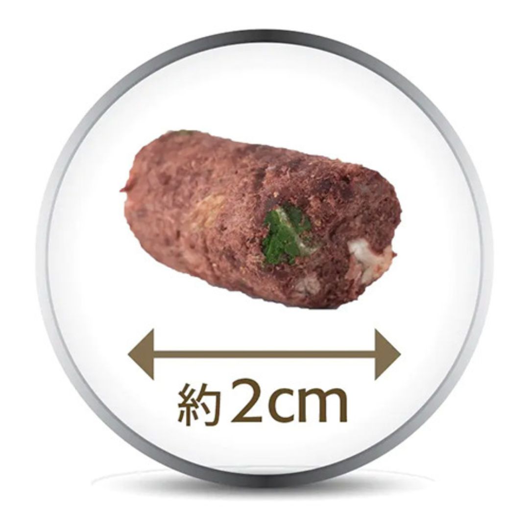 K9ナチュラルの粒と与え方イメージ