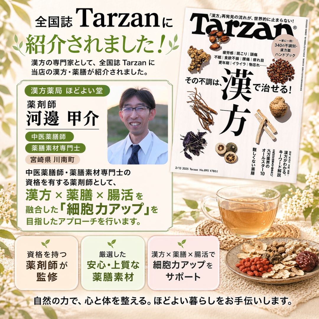 ほどよい堂のTarzan掲載イメージ