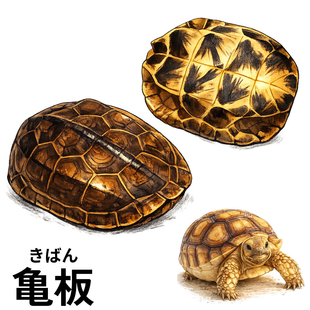 動物性生薬の亀板のイメージ