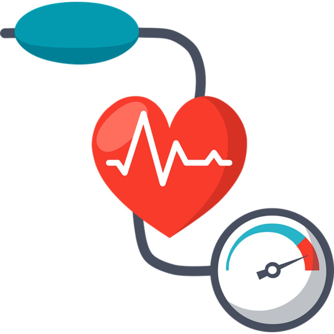 高血圧と生活習慣の関係をイメージした画像