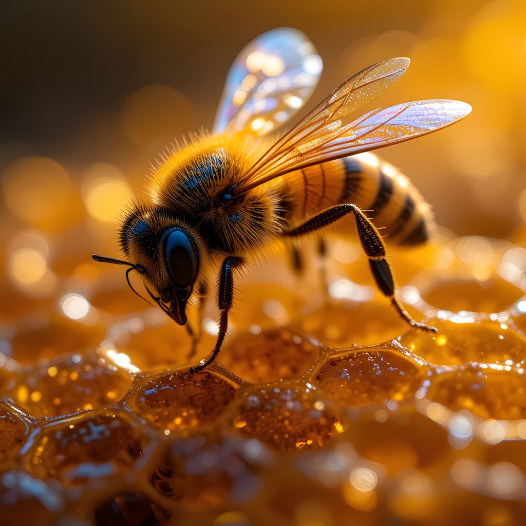 蜂産物とフラボノイドのイメージ