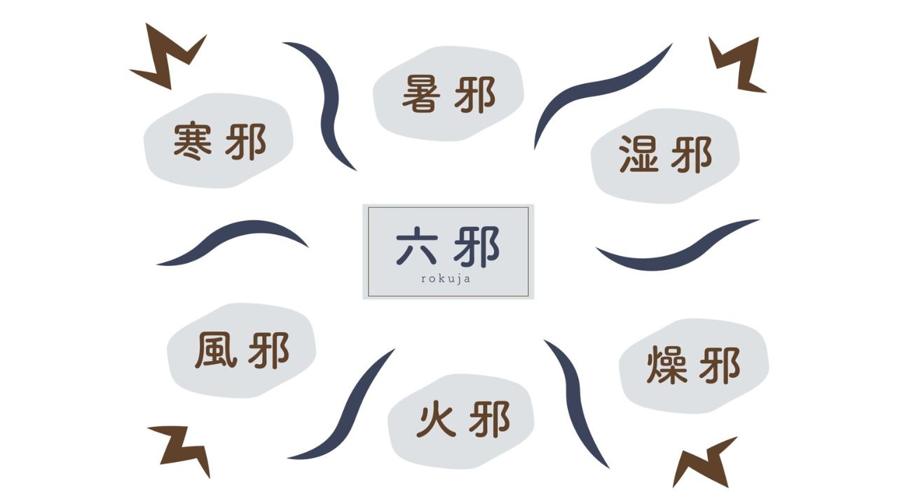 六淫邪気の基本を示した図解イメージ