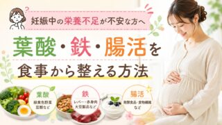 妊娠中の栄養不足が不安な方へ|葉酸・鉄・腸活を食事から整える方法