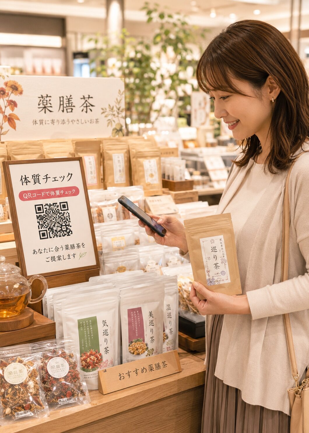 セレクトショップ向け体験型薬膳茶とウェルネス売場の企画提案