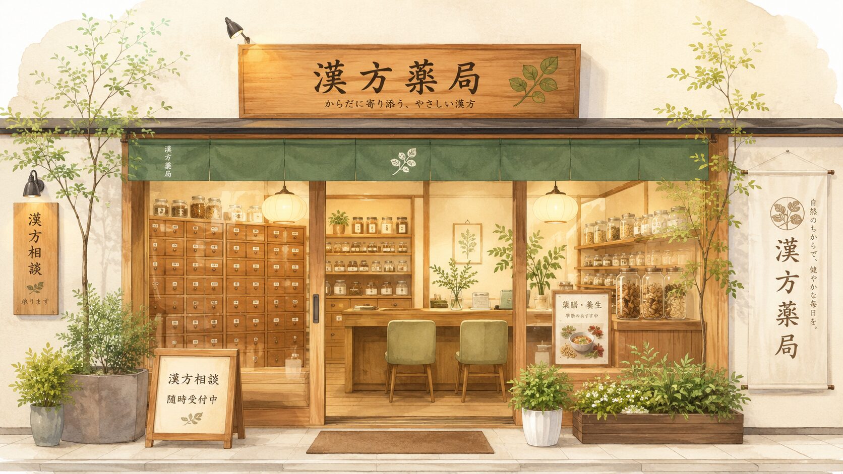 漢方薬局ほどよい堂での漢方相談イメージ