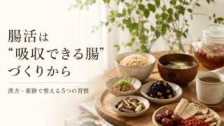 腸活は“吸収できる腸”づくりから｜漢方・薬膳で整える5つの習慣