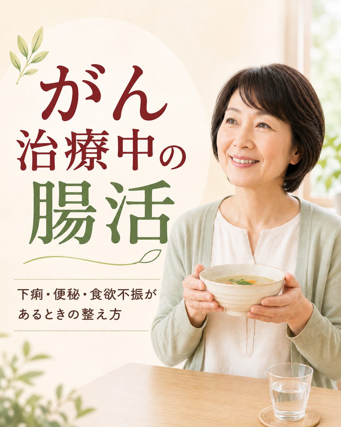 がん治療中の下痢・便秘・食欲不振と腸活の考え方